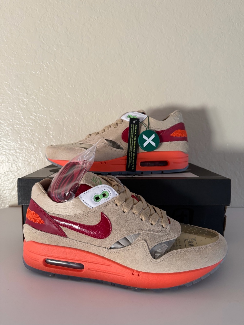Nike Air Max 1 x CLOT Kiss of Death Size 8 Mens